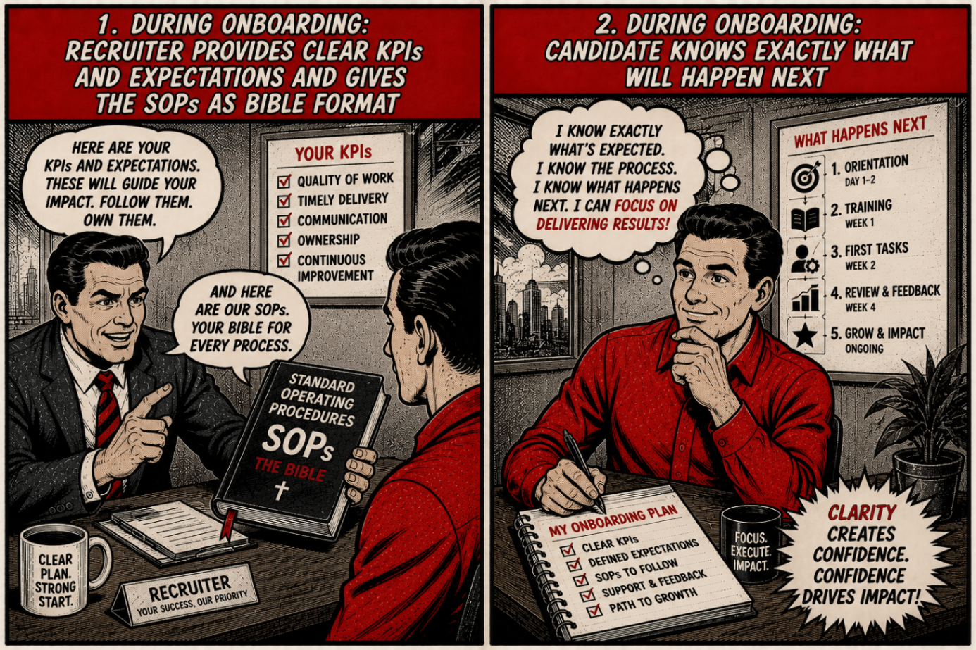 SOPs and KPIs during onboarding