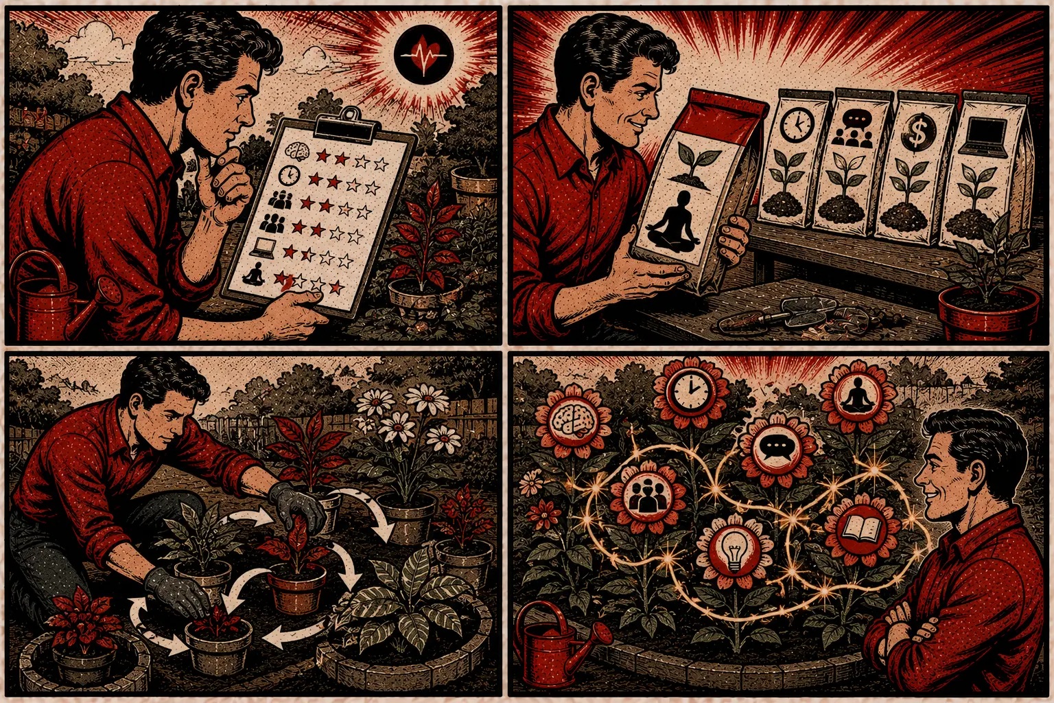 Choosing the topic for a remote team activity.